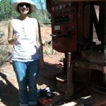 Melinda well dowsing. Sedona, AZ